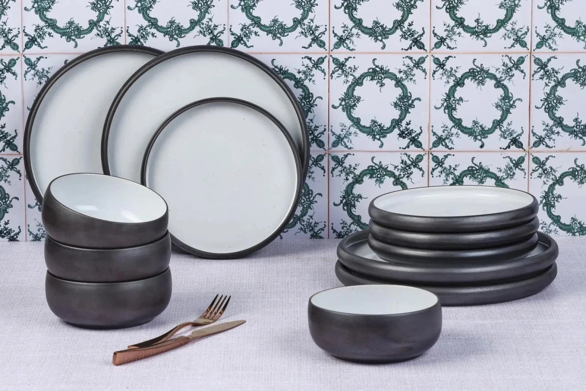 Björn Geschirr - Set GOURMET - 12 tlg. - Onyx kaufen Bjorn Schweiz Webshop Onlineshop