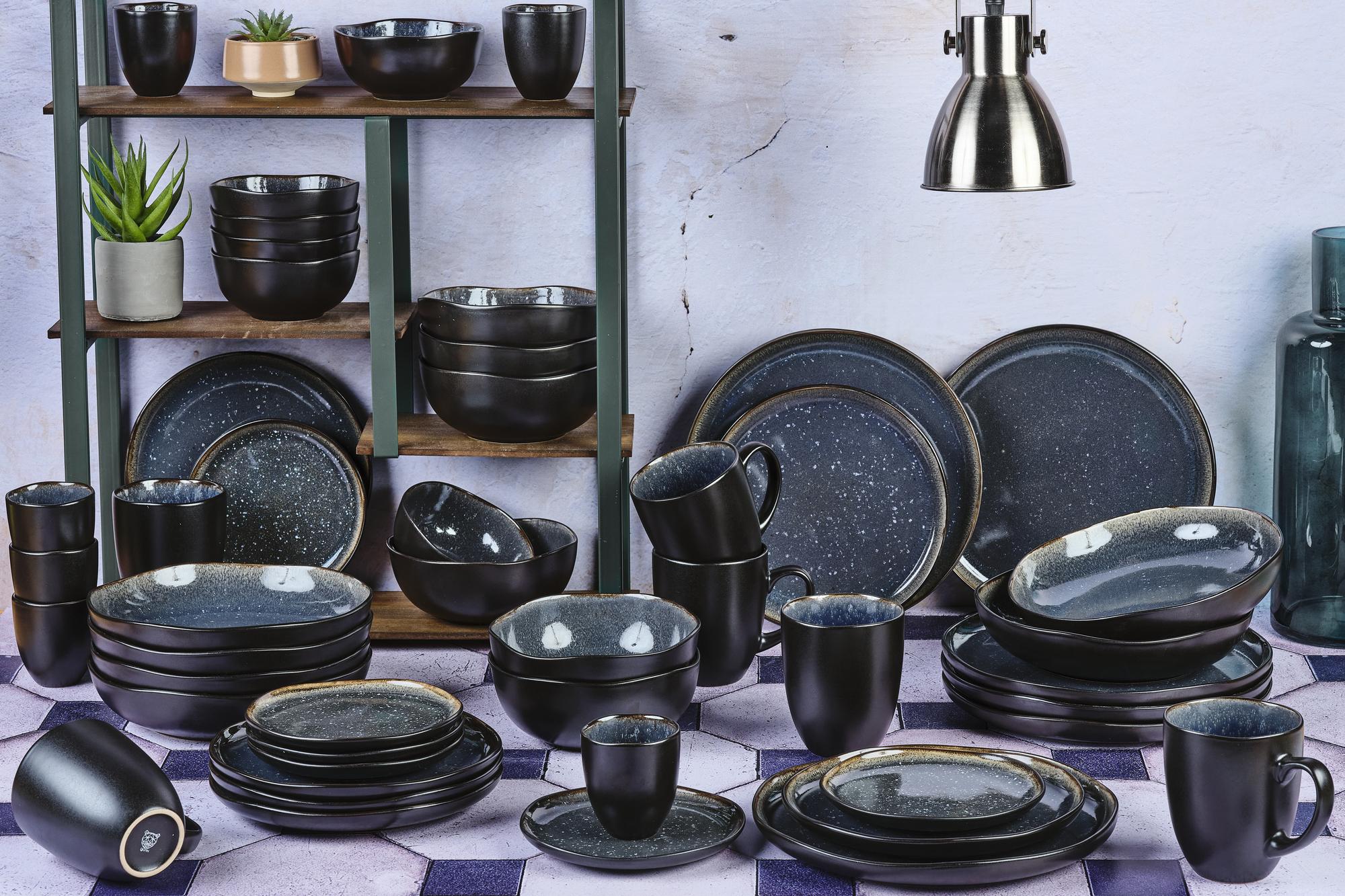 Björn Geschirr - Set IRIS - 48 tlg. - Dunkelblau kaufen Bjorn Schweiz Webshop Onlineshop