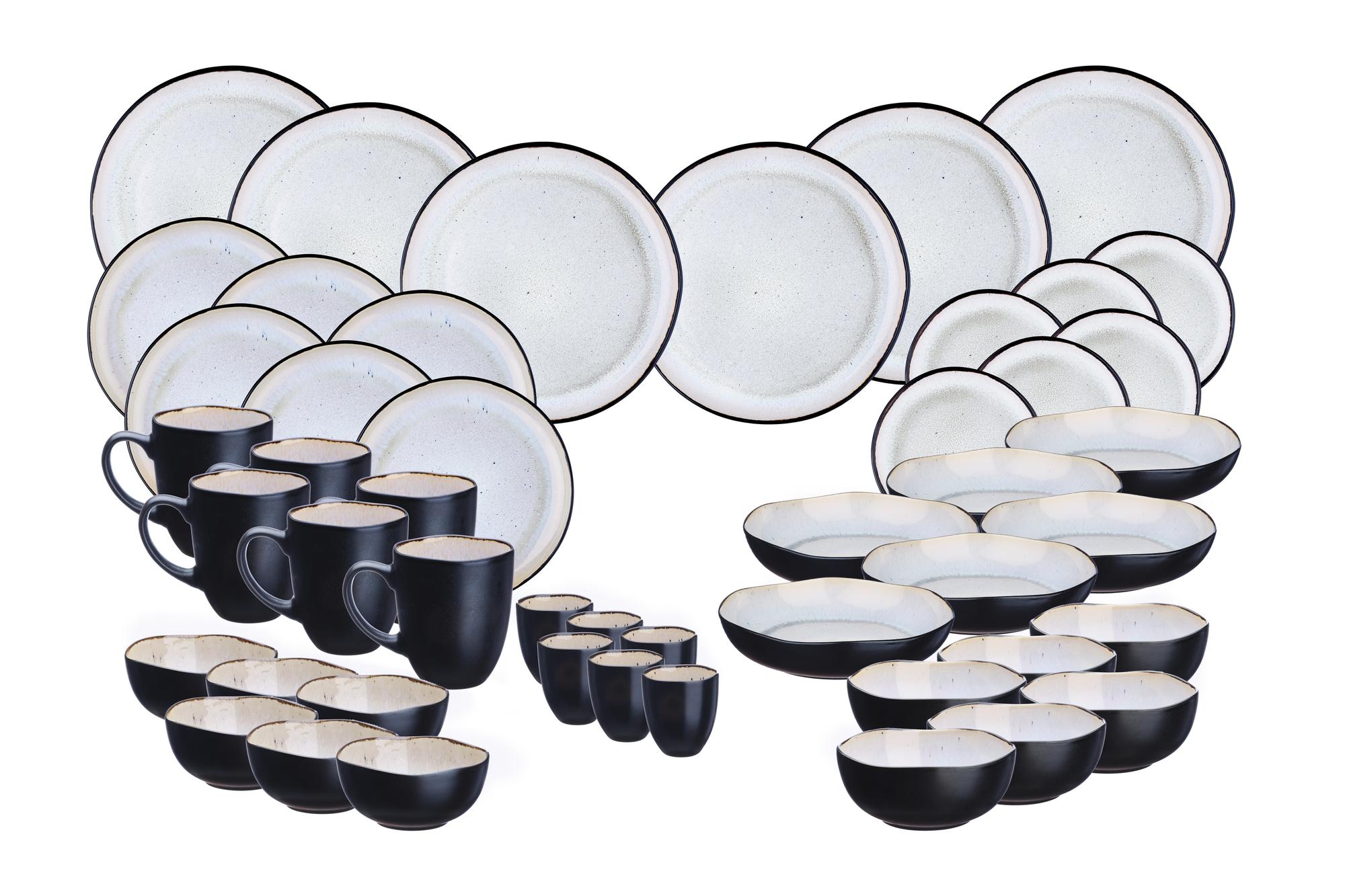 Björn Geschirr - Set IRIS - 48 tlg. - Weiss kaufen Bjorn Schweiz Webshop Onlineshop