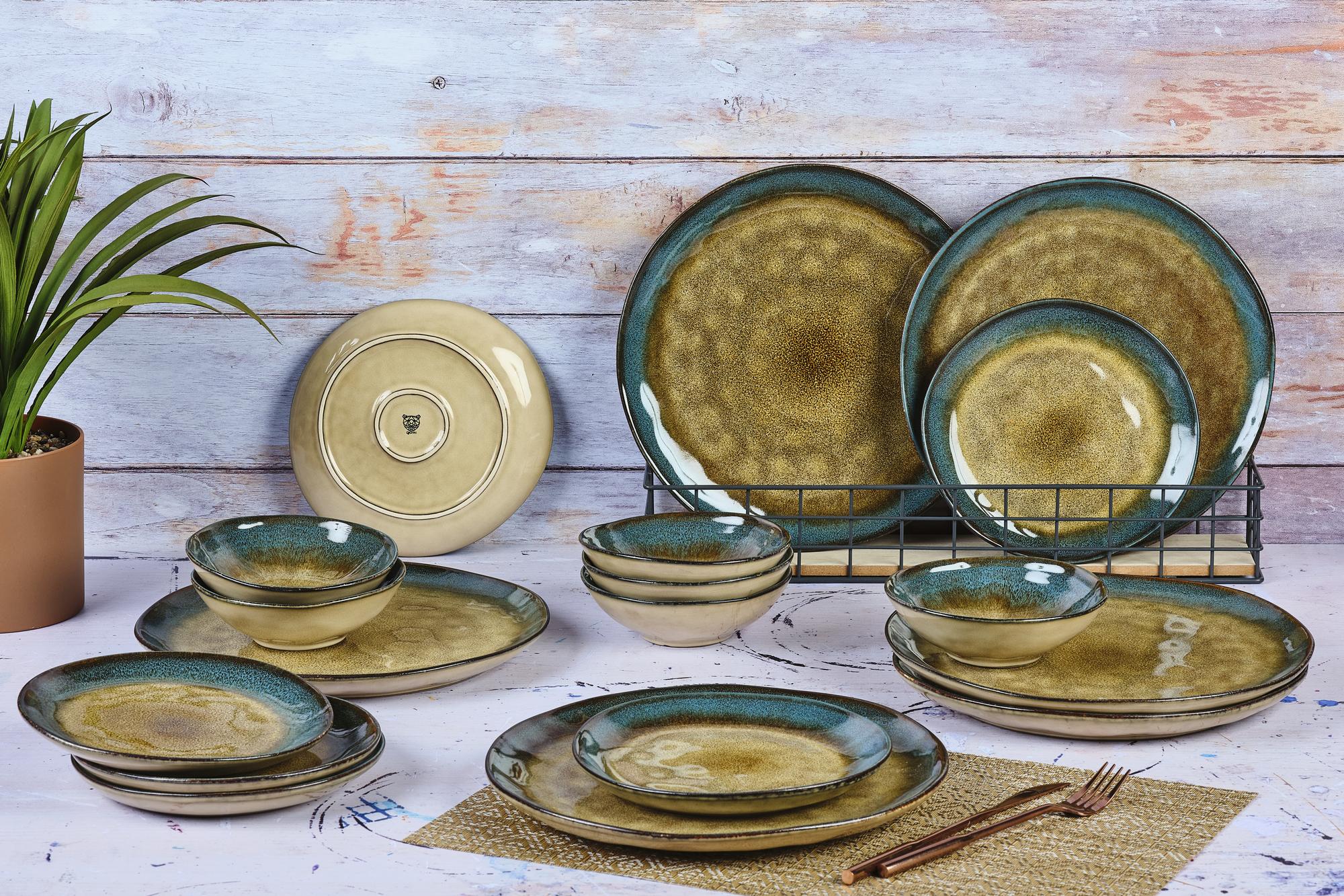 Björn Geschirr - Set ISLAND - 18 tlg. - Erde,Meer kaufen Bjorn Schweiz Webshop Onlineshop