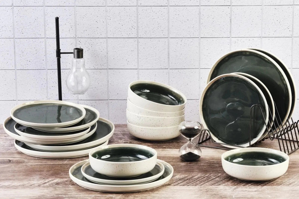 Björn Geschirr - Set OXYGEN - 18 tlg. - Grün kaufen Bjorn Schweiz Webshop Onlineshop