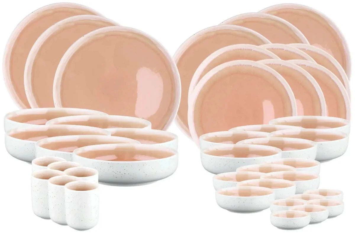 Björn Geschirr - Set OXYGEN - 42 tlg. - Puderrosa kaufen Bjorn Schweiz Webshop Onlineshop