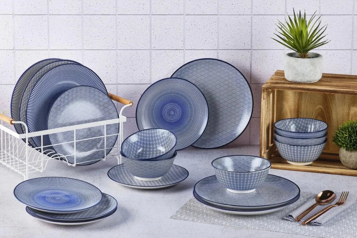 Björn Geschirr - Set PATTERN - 18 tlg. - Dunkelblau kaufen Bjorn Schweiz Webshop Onlineshop