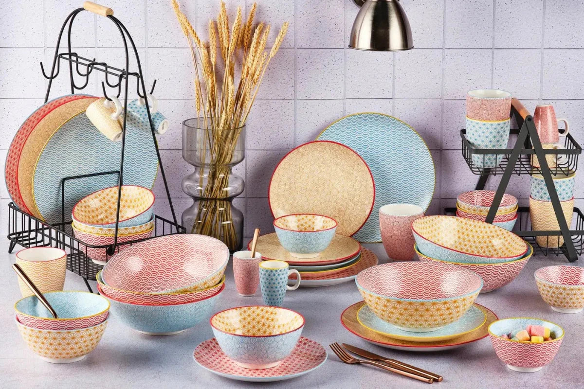 Dinnerware Set PATTERN - 42 pieces - Colorful