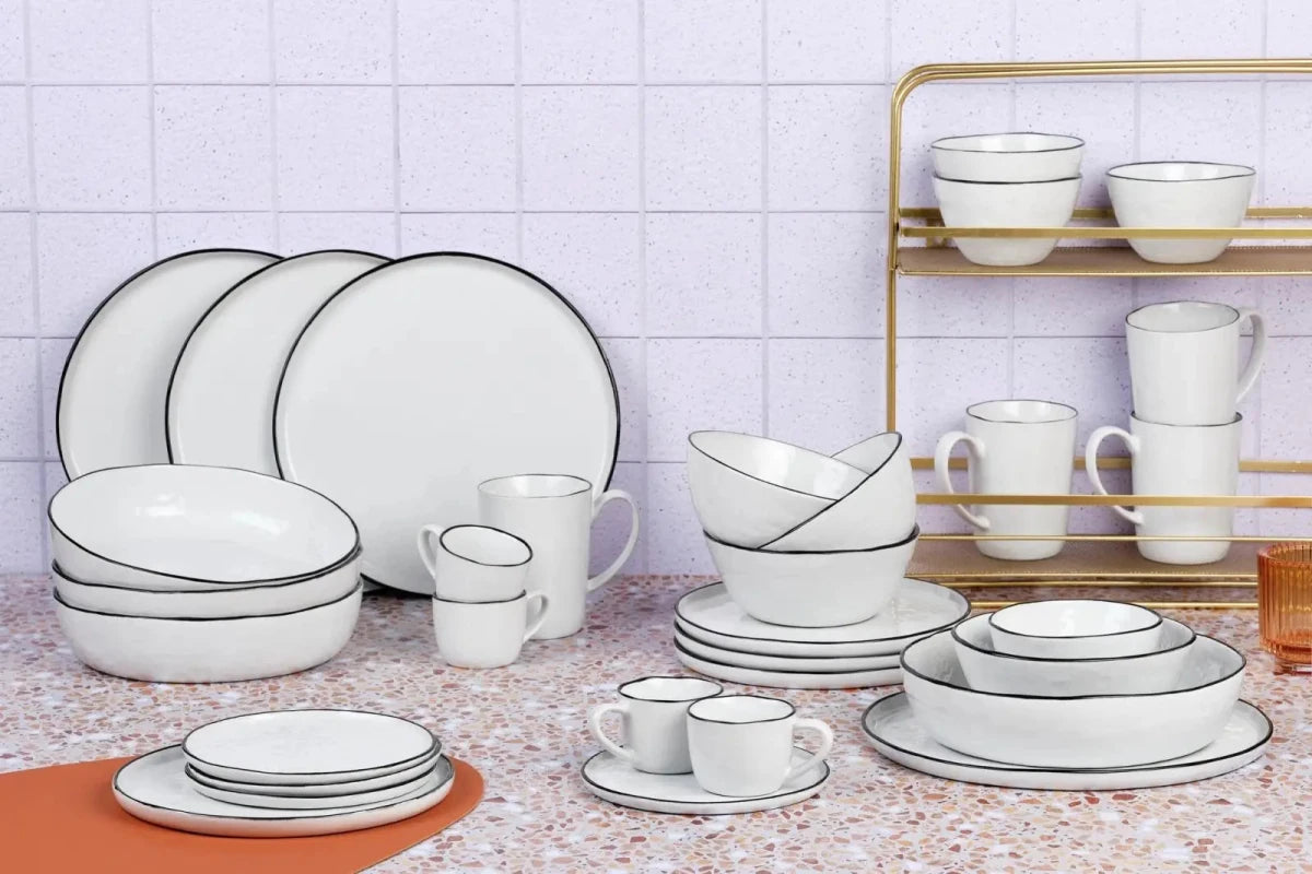 Björn Geschirr - Set PURE - 32 tlg. - Weiss kaufen Bjorn Schweiz Webshop Onlineshop