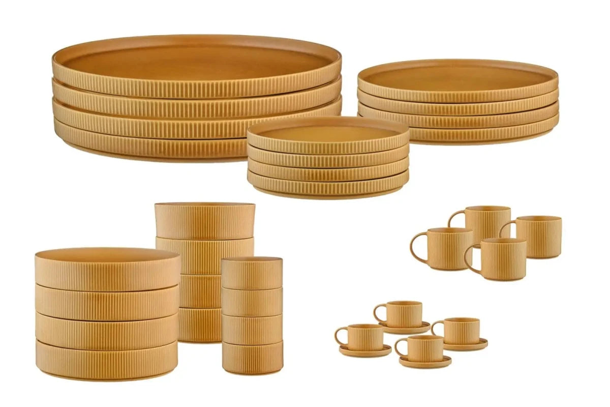 Björn Geschirr - Set SCANDI - 36 tlg. - Ocker kaufen Bjorn Schweiz Webshop Onlineshop