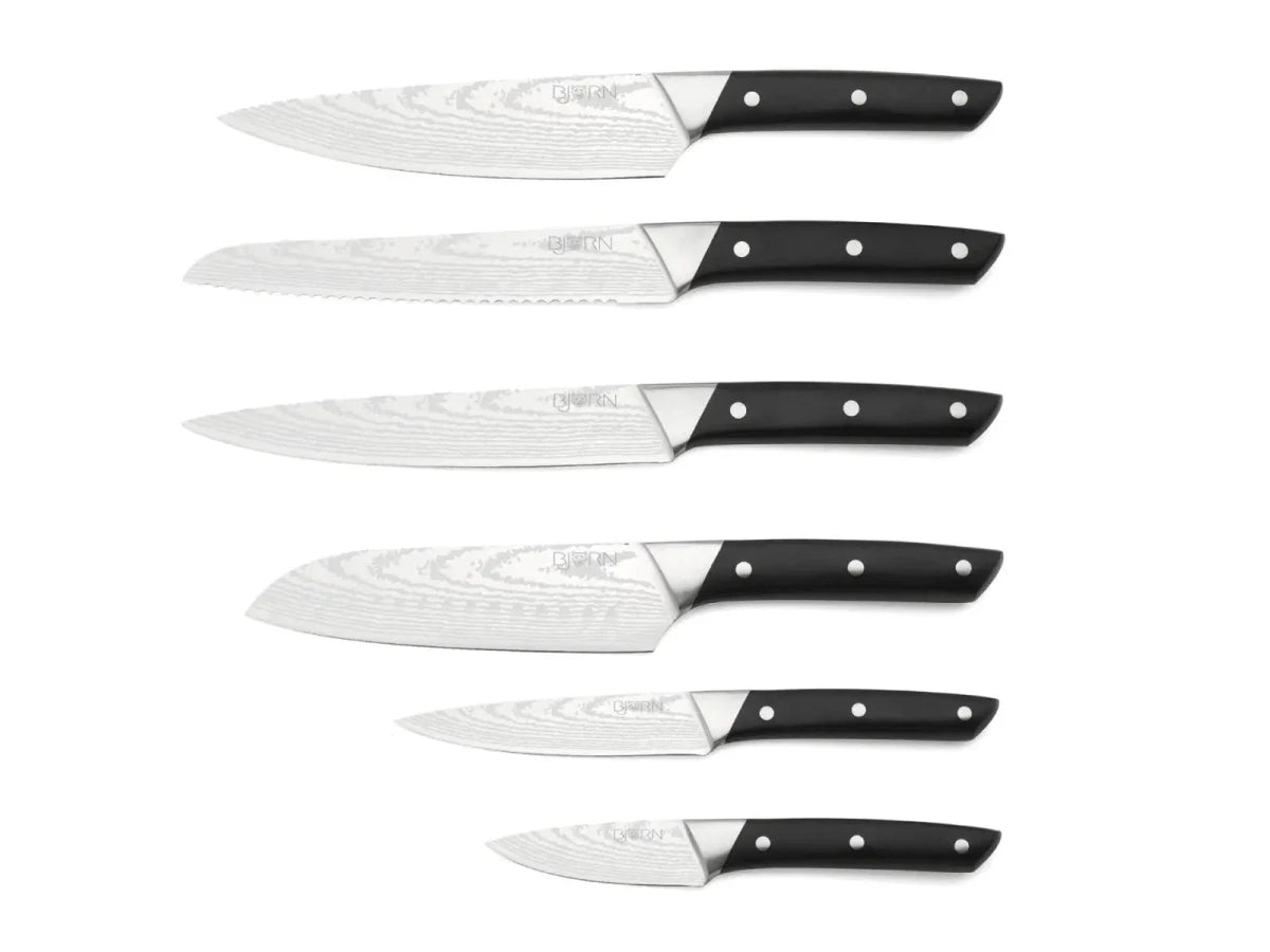 Björn Küchenmesser - Set ERLING - 6 tlg. - Schwarz kaufen Bjorn Schweiz Webshop Onlineshop