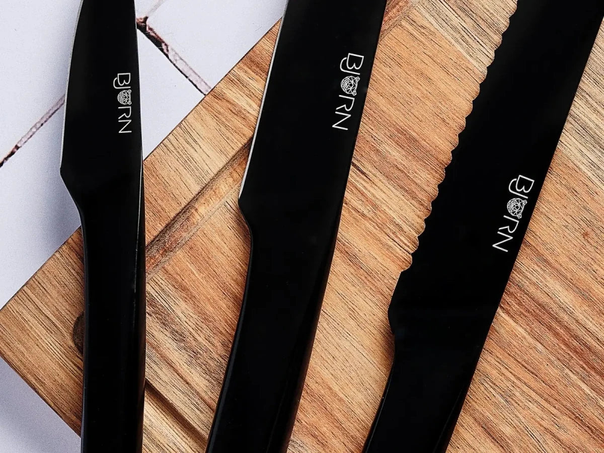 Björn Küchenmesser - Set JENSEN - 6 tlg. - Schwarz kaufen Bjorn Schweiz Webshop Onlineshop