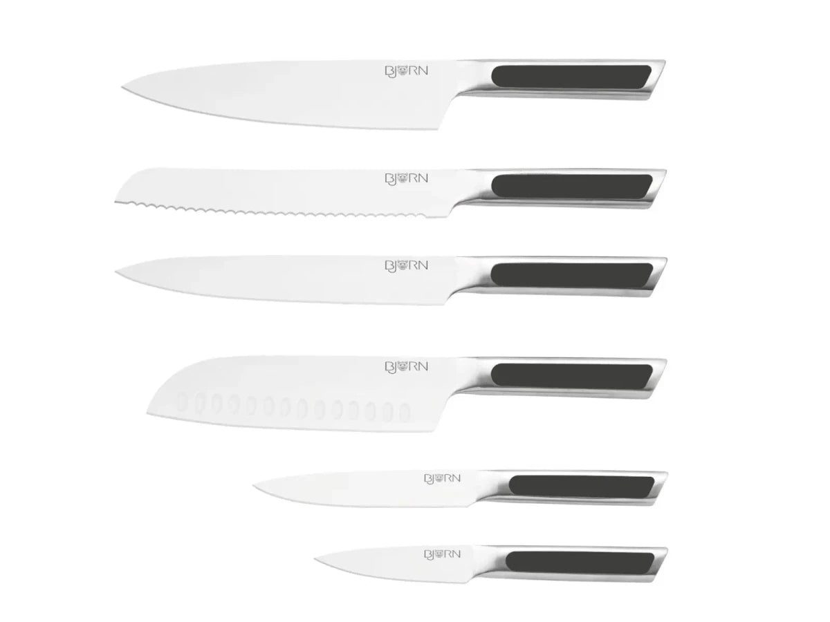 Björn Küchenmesser - Set LOKI - 6 tlg. - Silber kaufen Bjorn Schweiz Webshop Onlineshop