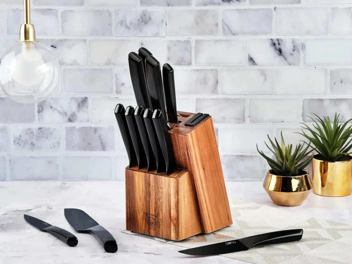 Björn Küchenmesserblock JENSEN LOVIISA - 14 tlg. - Braun,Schwarz kaufen Bjorn Schweiz Webshop Onlineshop