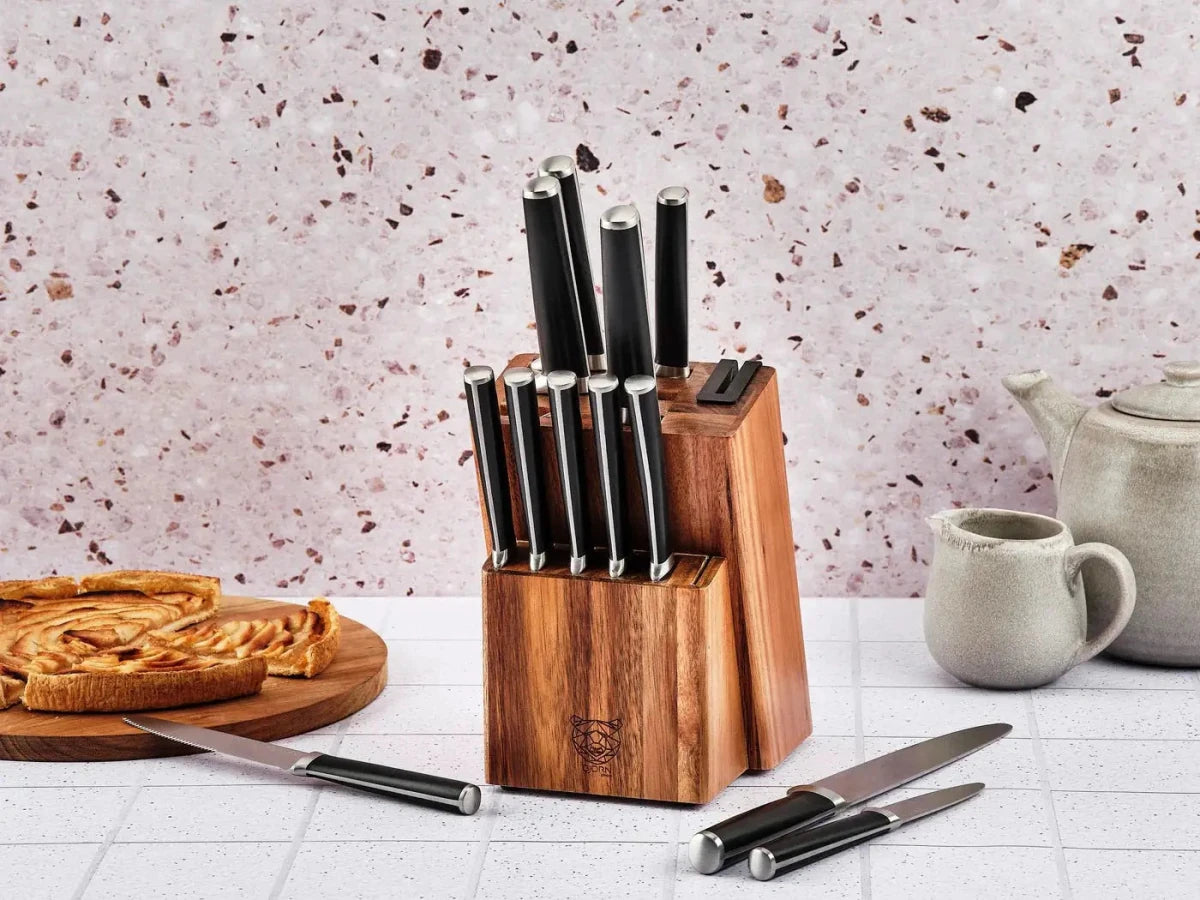 Björn Küchenmesserblock mit Steakmessern JONA LOVIISA - 14 tlg. - Braun,Schwarz kaufen Bjorn Schweiz Webshop Onlineshop