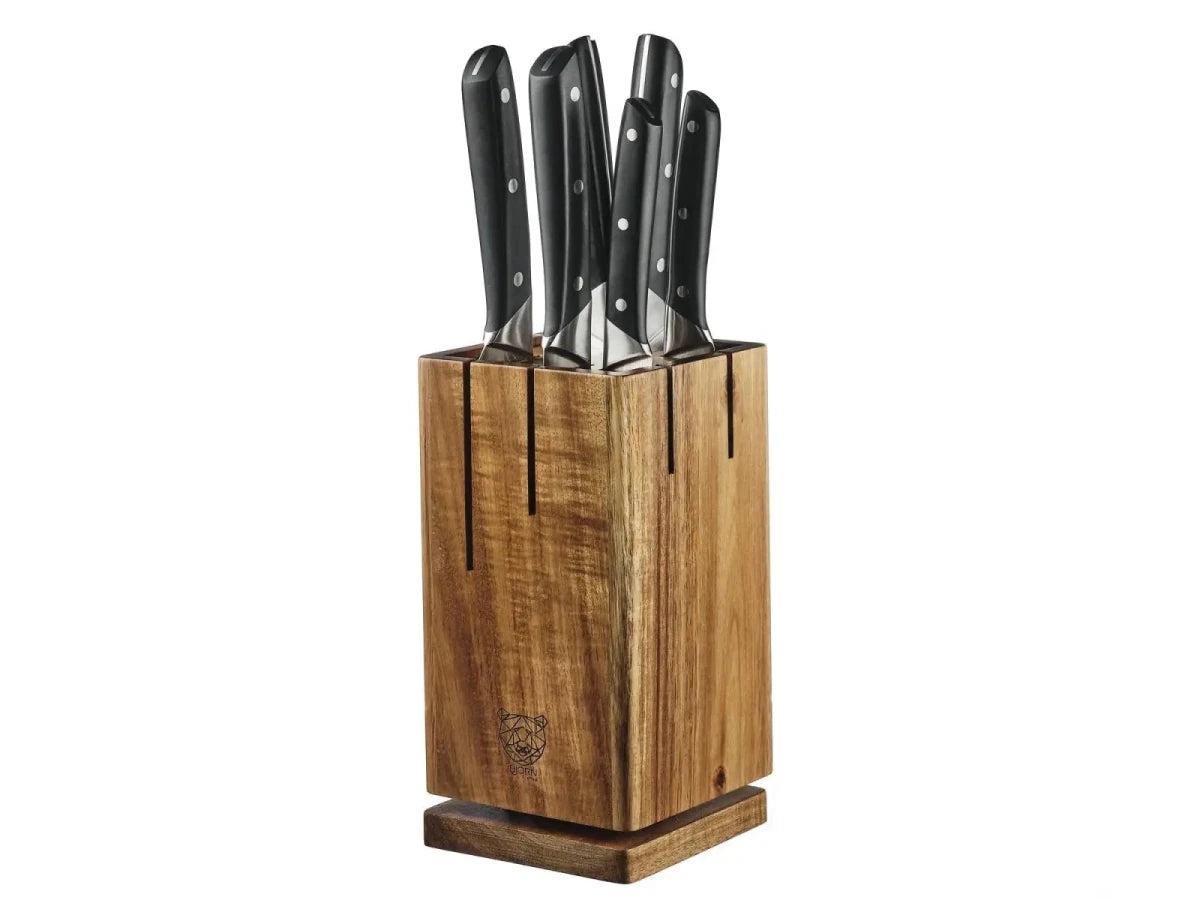 Björn Küchenmesserblock - Set ERLING SKAGEN - 7 tlg. - Braun kaufen Bjorn Schweiz Webshop Onlineshop
