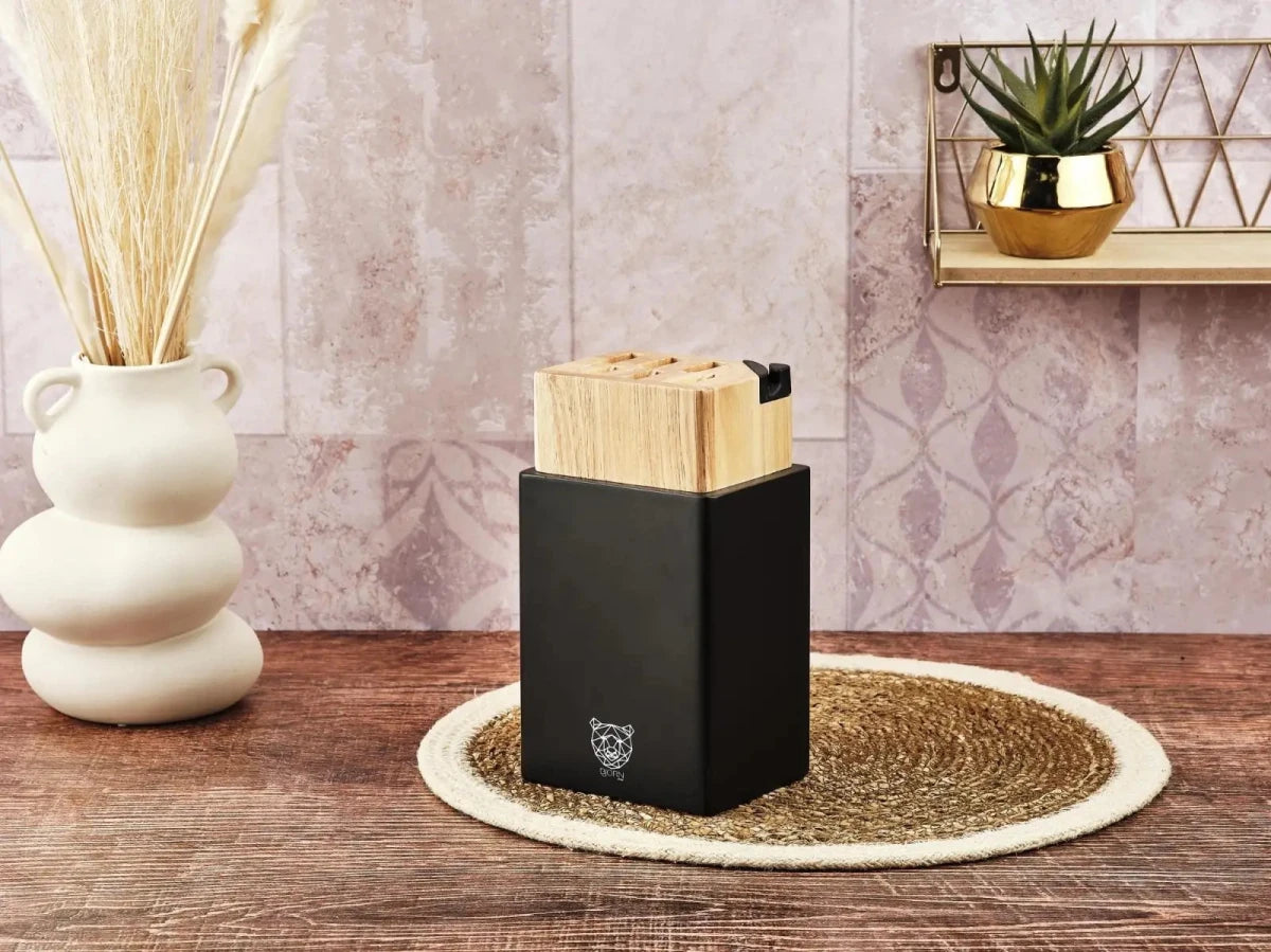 Björn Küchenmesserblock - Set JAKOB PORVOO - 8 tlg. - Braun kaufen Bjorn Schweiz Webshop Onlineshop
