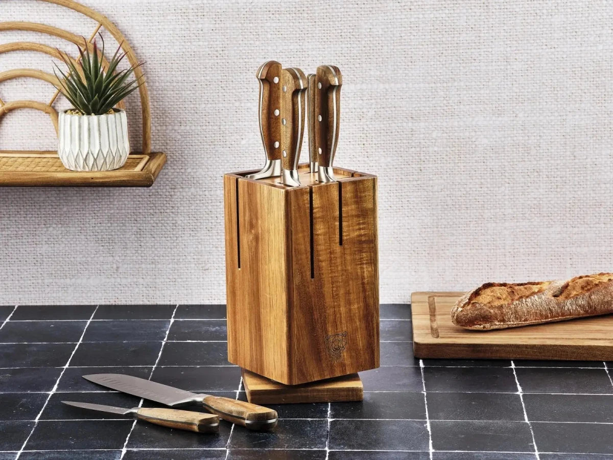 Björn Küchenmesserblock - Set JAKOB SKAGEN - 7 tlg. - Braun kaufen Bjorn Schweiz Webshop Onlineshop