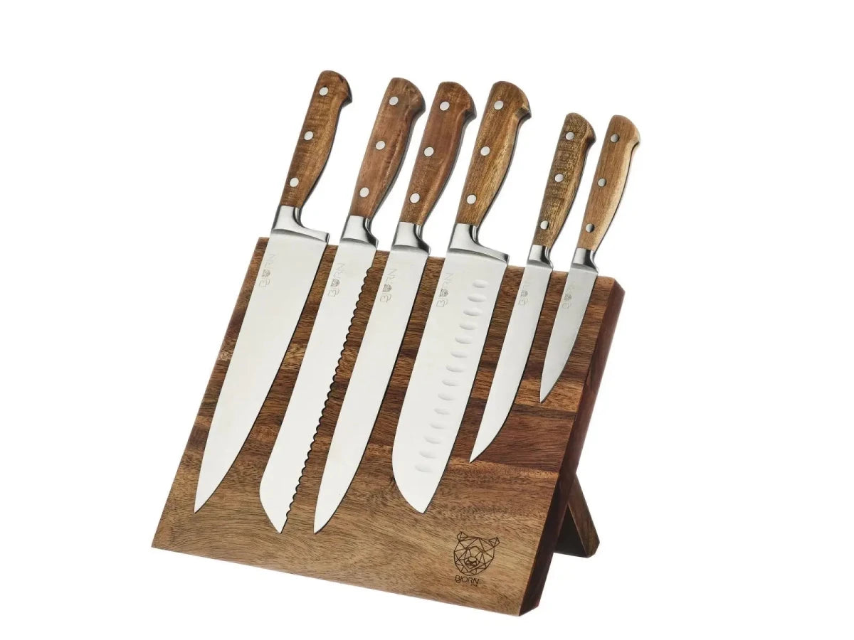 Björn Küchenmesserblock - Set JAKOB VANTAA - 7 tlg. - Braun kaufen Bjorn Schweiz Webshop Onlineshop