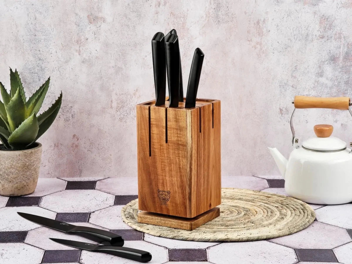 Björn Küchenmesserblock - Set JENSEN SKAGEN - 7 tlg. - Schwarz kaufen Bjorn Schweiz Webshop Onlineshop