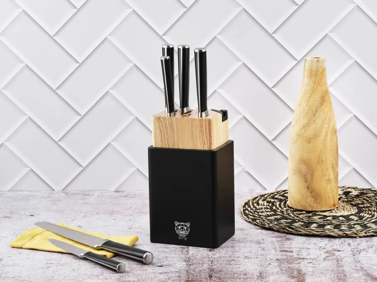 Björn Küchenmesserblock - Set JONA PORVOO - 8 tlg. - Schwarz kaufen Bjorn Schweiz Webshop Onlineshop