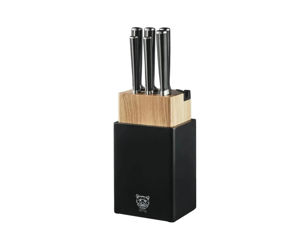 Björn Küchenmesserblock - Set JONA PORVOO - 8 tlg. - Schwarz kaufen Bjorn Schweiz Webshop Onlineshop