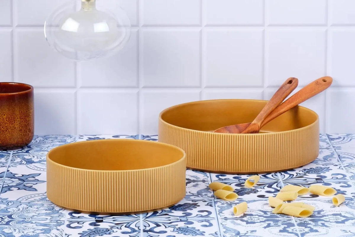Björn Salatschüssel SCANDI Ø21,5cm + Ø27,5cm - 2 tlg. - Ocker kaufen Bjorn Schweiz Webshop Onlineshop