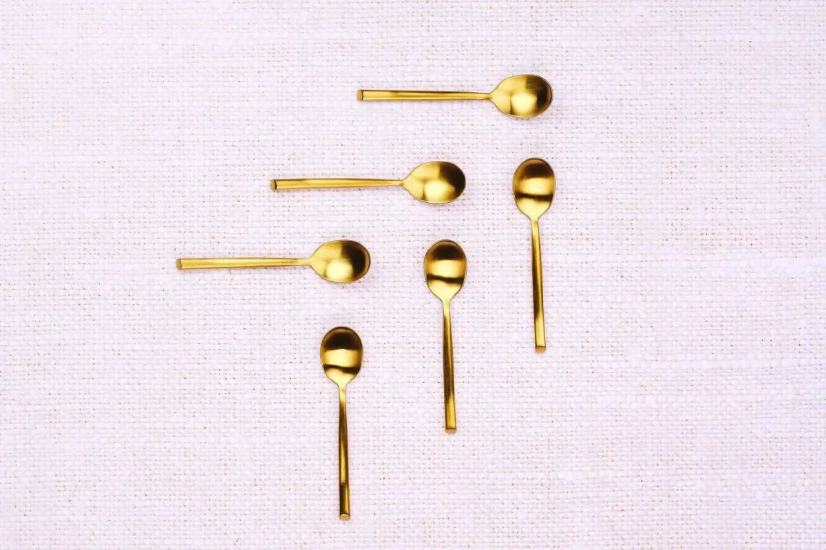 Björn Set mit 6 kleinen Löffel KNUT - 6 tlg. - Gold kaufen Bjorn Schweiz Webshop Onlineshop