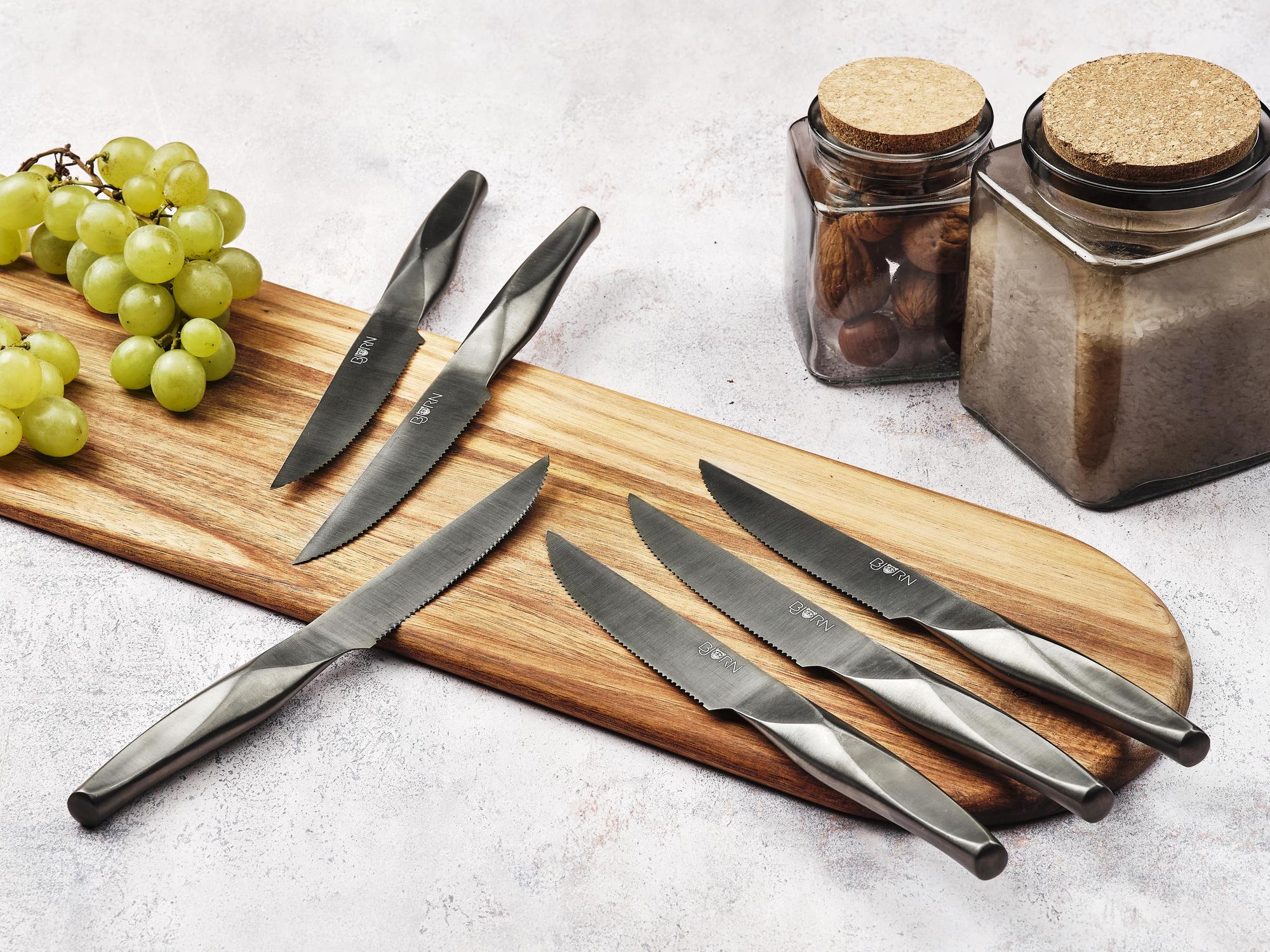 Björn Steakmesser - Set LARUS - 6 tlg. - Silber kaufen Bjorn Schweiz Webshop Onlineshop