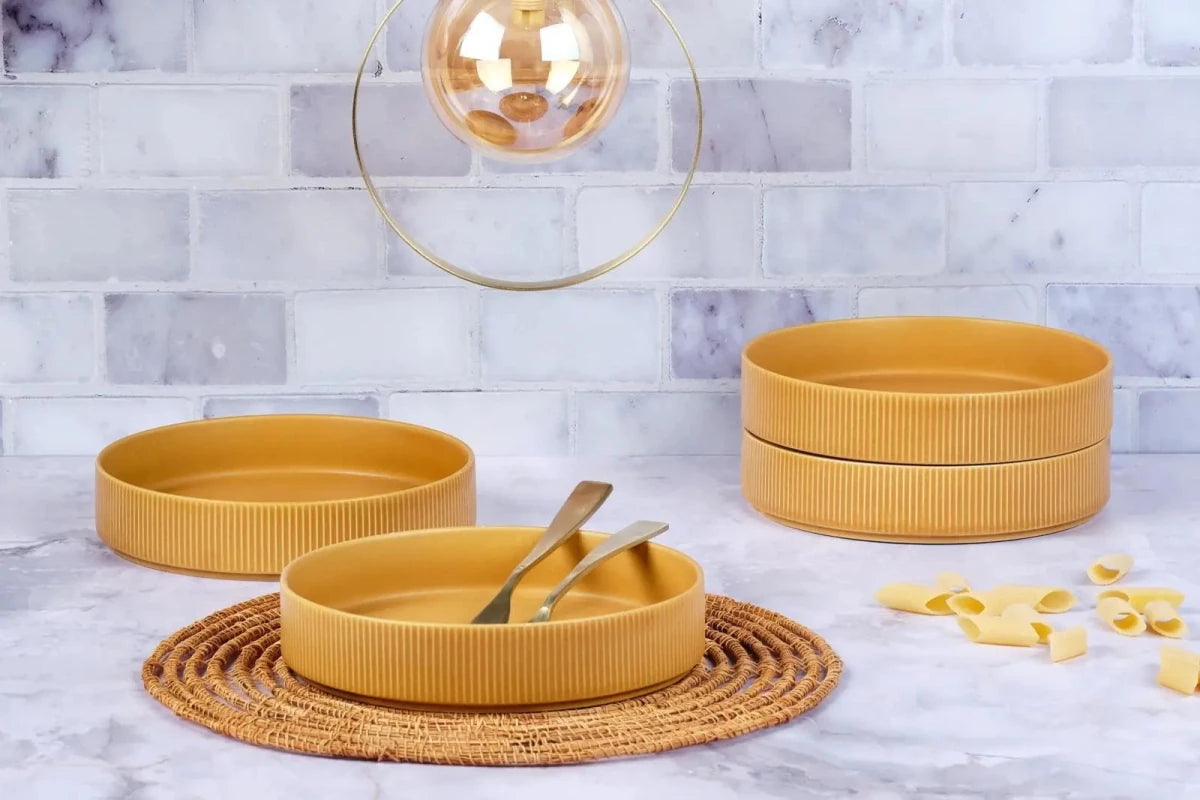 Björn Suppenteller SCANDI Ø21,5cm - 4 tlg. - Ocker kaufen Bjorn Schweiz Webshop Onlineshop