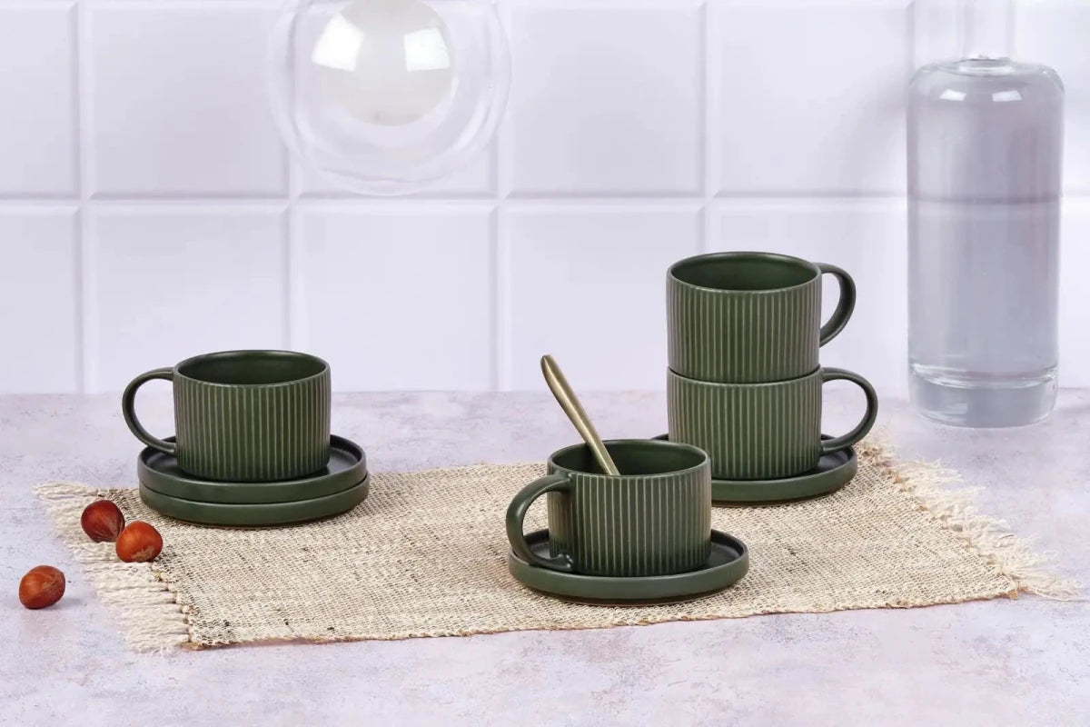 Björn Tassen - Set SCANDI Ø12cm 150ml - 8 tlg. - Oliv kaufen Bjorn Schweiz Webshop Onlineshop