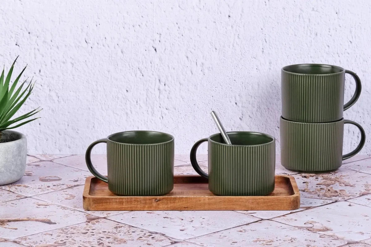 Björn Tassen - Set SCANDI Ø12cm 500ml - 4 tlg. - Oliv kaufen Bjorn Schweiz Webshop Onlineshop