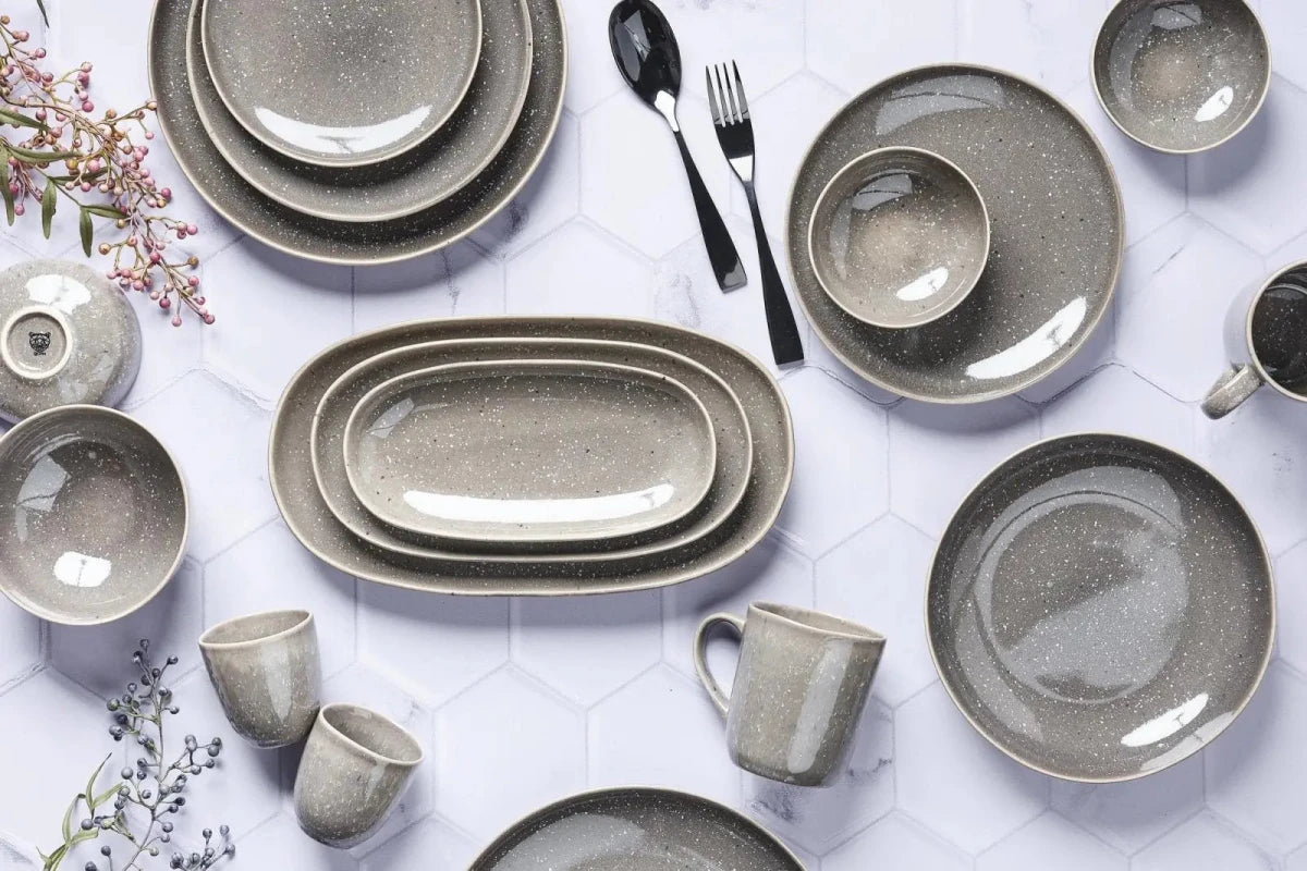 Björn Teller - Set STELLAR Ø22cm - 6 tlg. - Betongrau kaufen Bjorn Schweiz Webshop Onlineshop