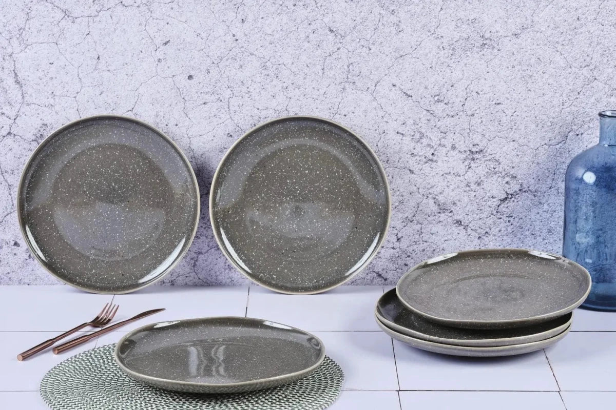 Björn Teller - Set STELLAR Ø27cm - 6 tlg. - Betongrau kaufen Bjorn Schweiz Webshop Onlineshop