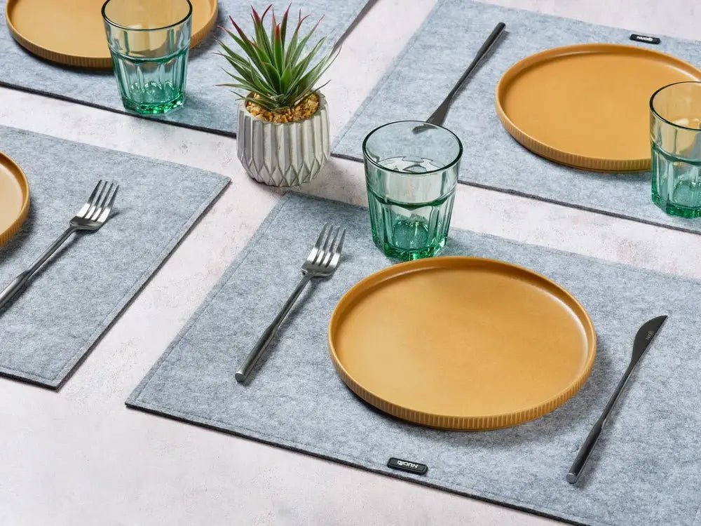 Björn Tischset "rechteckig" - recycelter Filz - 6 tlg. - Grau kaufen Bjorn Schweiz Webshop Onlineshop