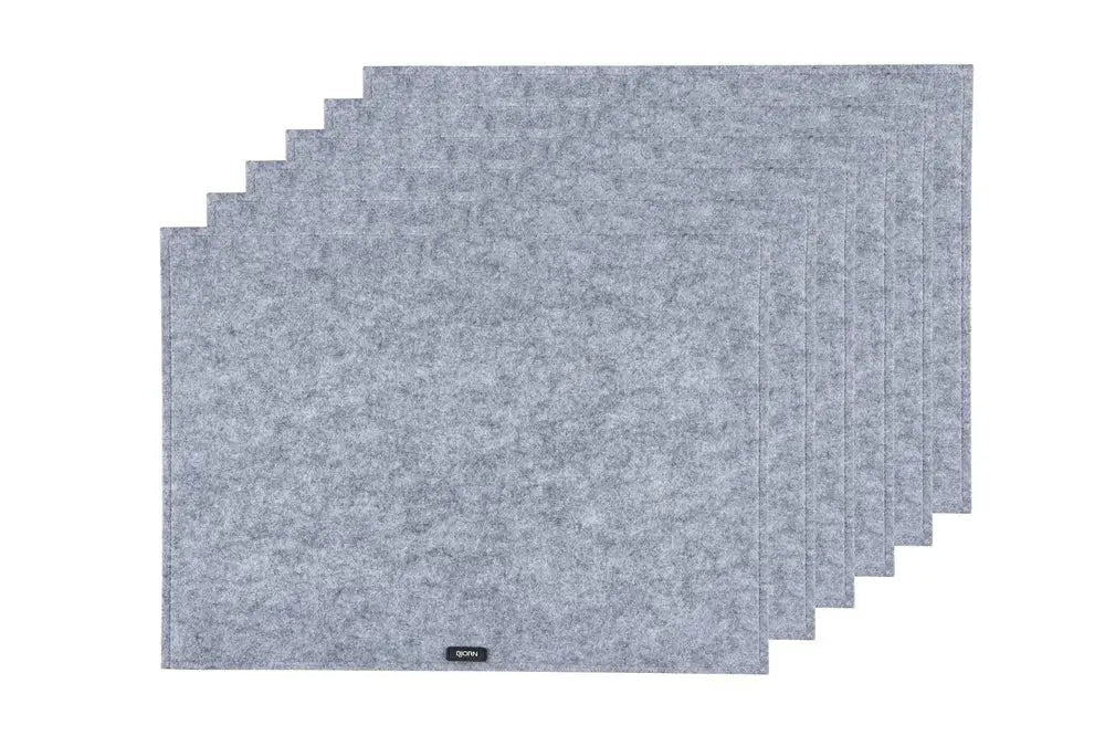 Björn Tischset "rechteckig" - recycelter Filz - 6 tlg. - Grau kaufen Bjorn Schweiz Webshop Onlineshop