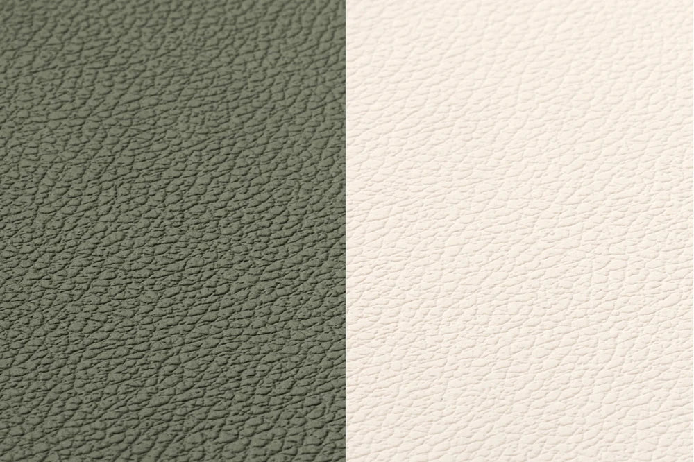 Björn Wendbares Tischset "arcus" - recyceltes Leder - 6 tlg. - Creme/Grün kaufen Bjorn Schweiz Webshop Onlineshop