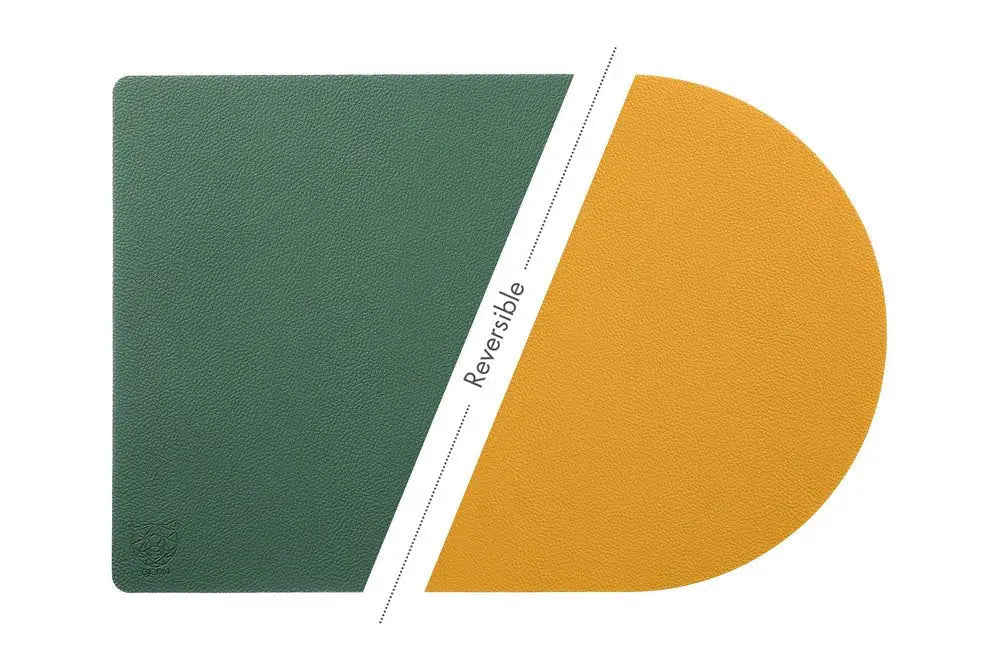 Björn Wendbares Tischset "arcus" - recyceltes Leder - 6 tlg. - Gelb/Grün kaufen Bjorn Schweiz Webshop Onlineshop