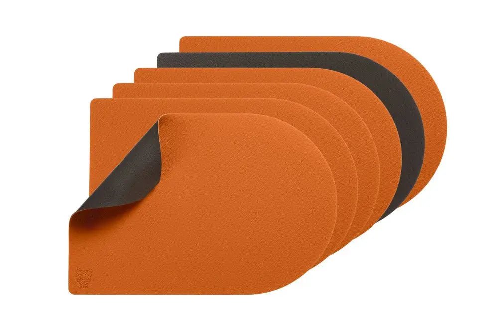 Björn Wendbares Tischset "arcus" - recyceltes Leder - 6 tlg. - Orange/Braun kaufen Bjorn Schweiz Webshop Onlineshop