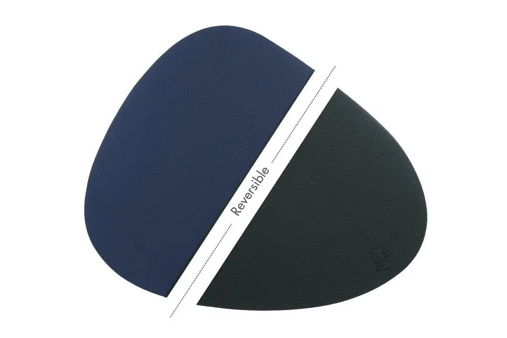 Björn Wendbares Tischset "stone" - recyceltes Leder - 6 tlg. - Blau/Grau kaufen Bjorn Schweiz Webshop Onlineshop