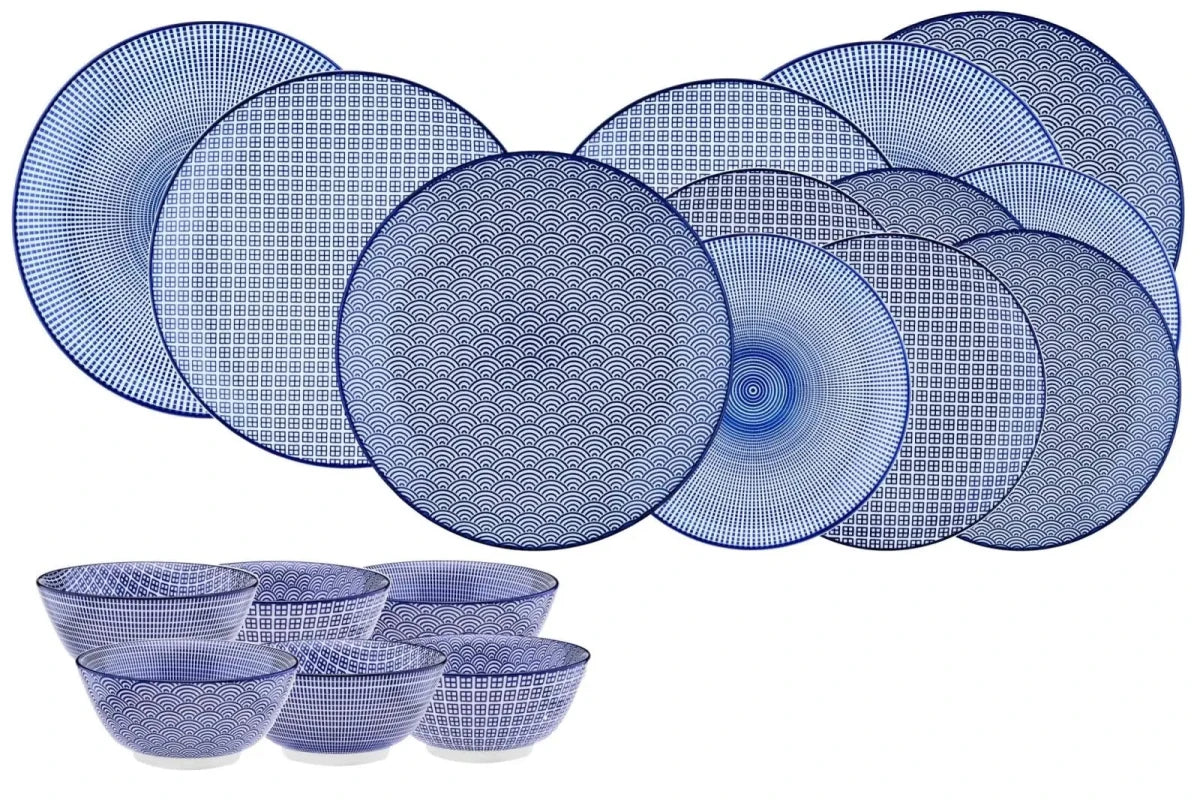 Björn Geschirr - Set PATTERN - 18 tlg. - Dunkelblau kaufen Bjorn Schweiz Webshop Onlineshop