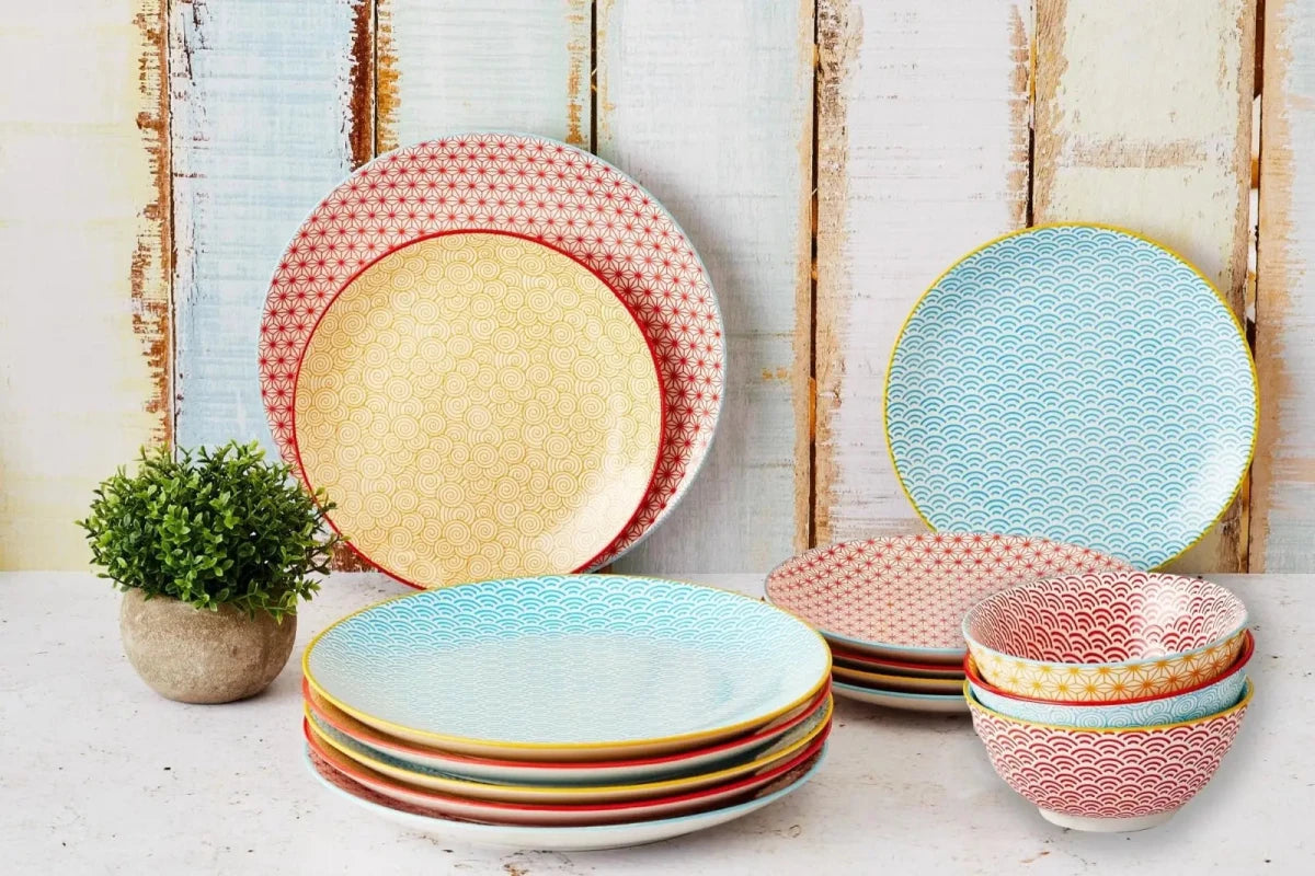 Björn Geschirr - Set PATTERN - 18 tlg. - Farbig kaufen Bjorn Schweiz Webshop Onlineshop