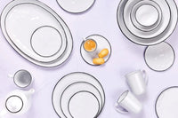 Björn Geschirr - Set PURE - 12 tlg. - Weiss kaufen Bjorn Schweiz Webshop Onlineshop