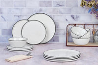 Björn Geschirr - Set PURE - 12 tlg. - Weiss kaufen Bjorn Schweiz Webshop Onlineshop