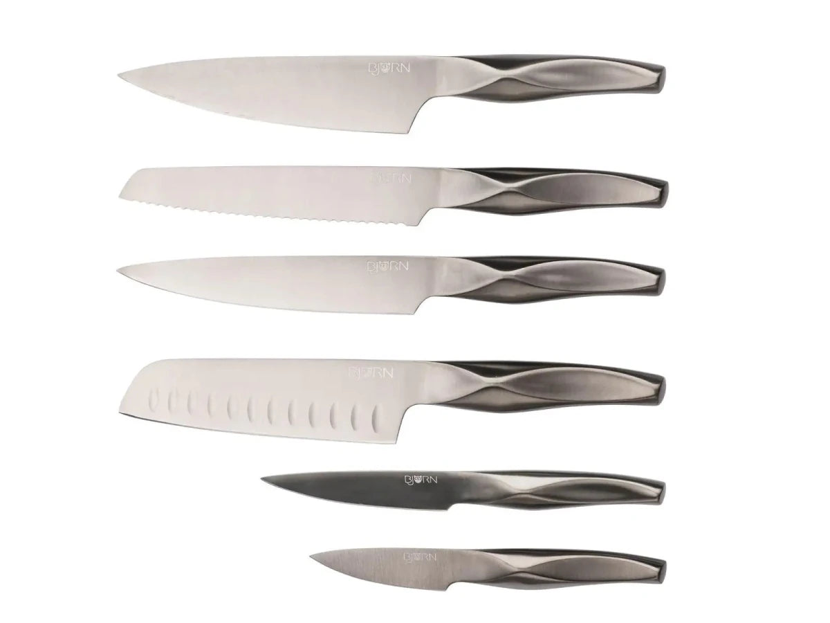 Björn Küchenmesser - Set LARUS - 6 tlg. - Silber kaufen Bjorn Schweiz Webshop Onlineshop