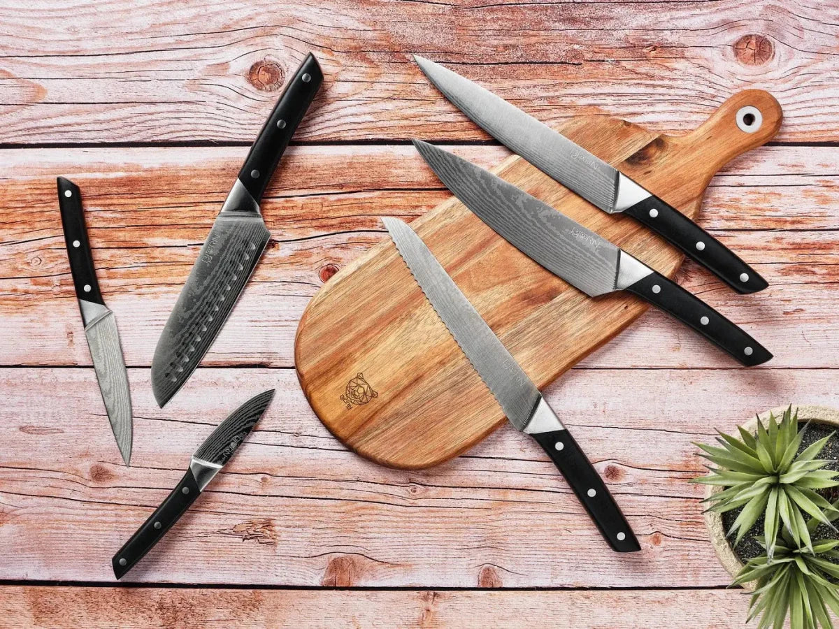 Björn Küchenmesserblock mit Steakmessern ERLING LOVIISA - 14 tlg. - Braun,Schwarz kaufen Bjorn Schweiz Webshop Onlineshop