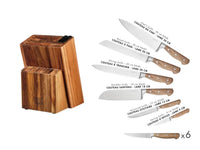 Björn Küchenmesserblock mit Steakmessern JAKOB LOVIISA - 14 tlg. - Beige,Braun kaufen Bjorn Schweiz Webshop Onlineshop