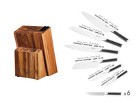 Björn Küchenmesserblock mit Steakmessern LOKI - 14 tlg. - Braun,Silber kaufen Bjorn Schweiz Webshop Onlineshop
