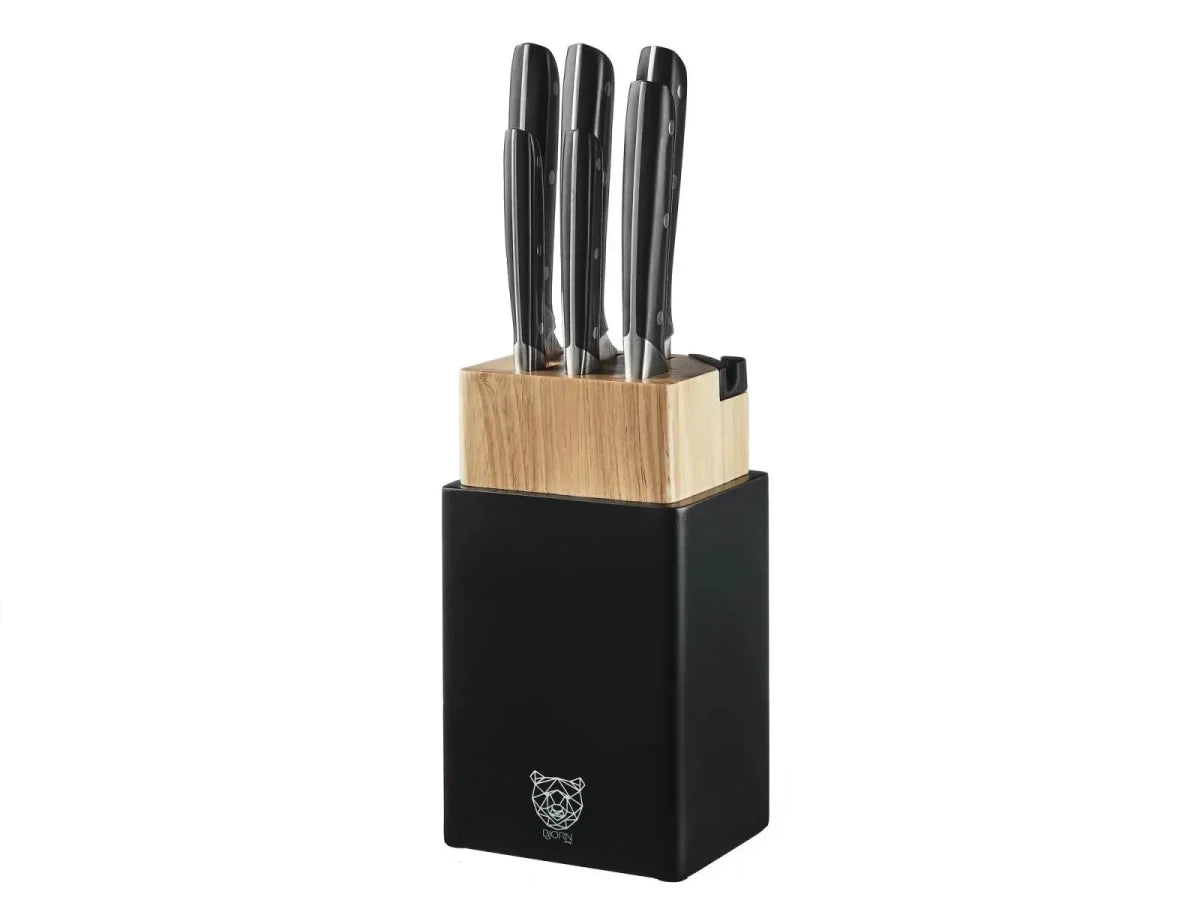 Björn Küchenmesserblock - Set ERLING PORVOO - 8 tlg. - Braun kaufen Bjorn Schweiz Webshop Onlineshop