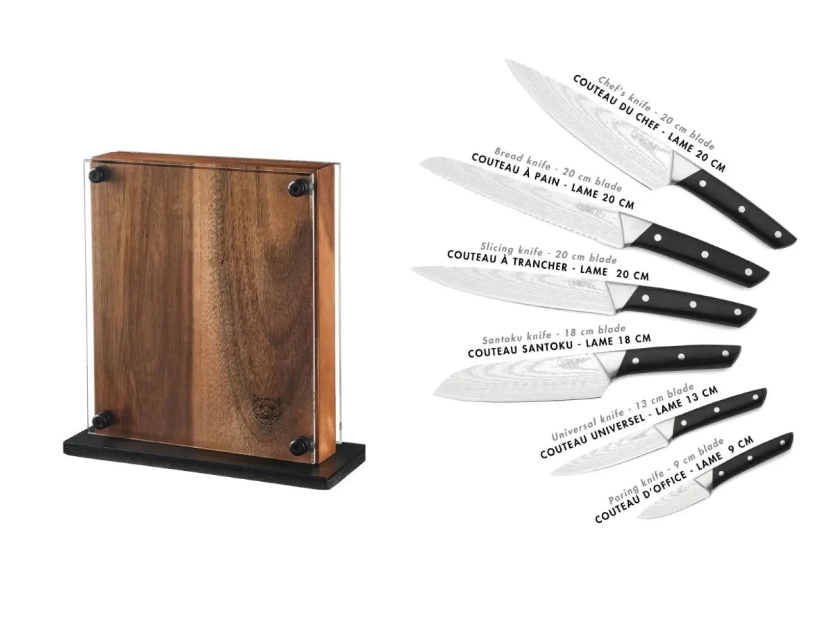Björn Küchenmesserblock - Set ERLING RAUMA - 7 tlg. - Braun kaufen Bjorn Schweiz Webshop Onlineshop