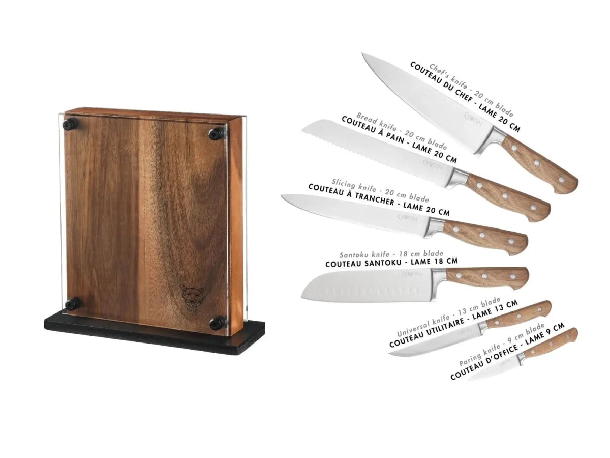 Björn Küchenmesserblock - Set JAKOB RAUMA - 7 tlg. - Braun kaufen Bjorn Schweiz Webshop Onlineshop