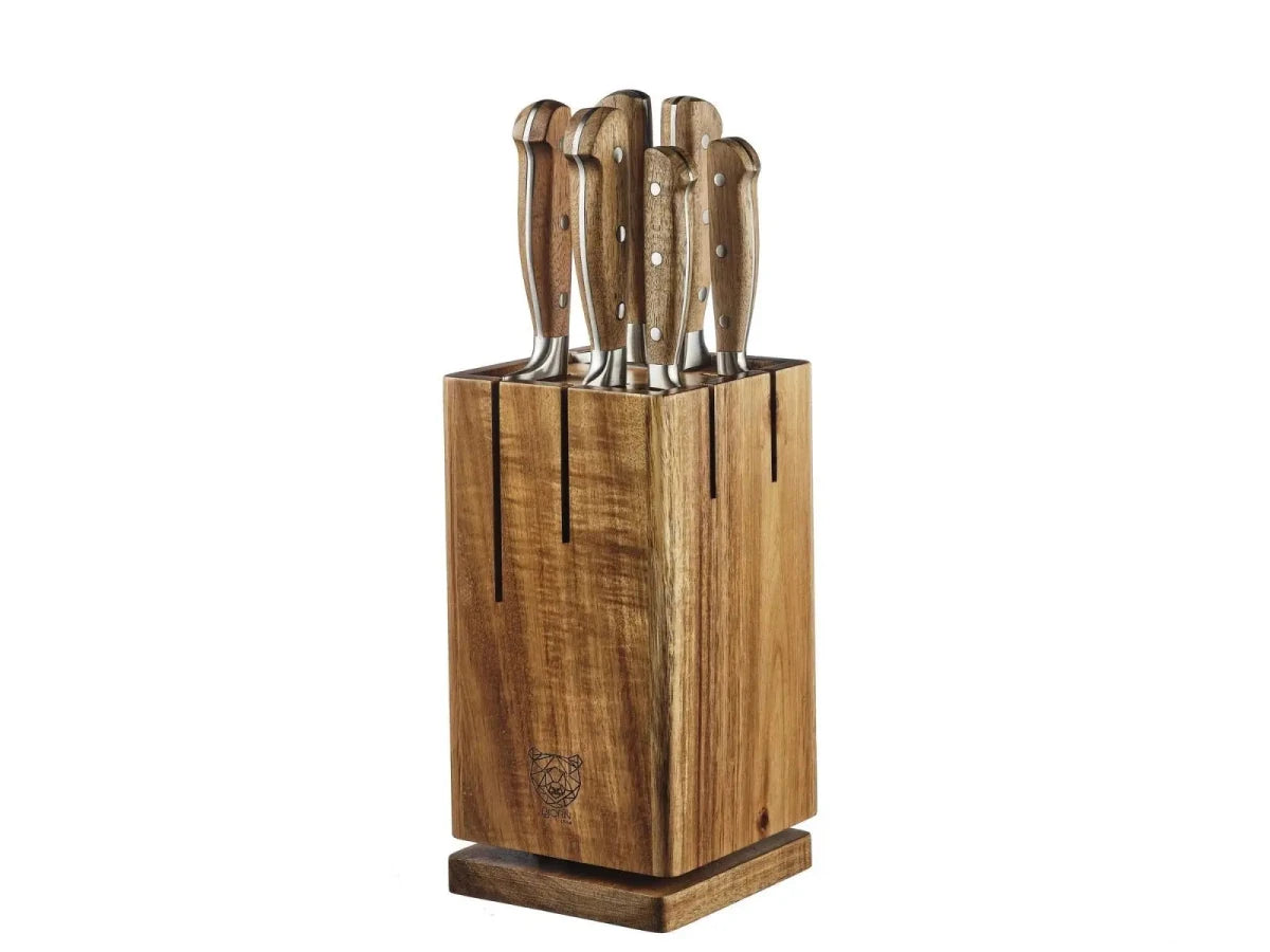 Björn Küchenmesserblock - Set JAKOB SKAGEN - 7 tlg. - Braun kaufen Bjorn Schweiz Webshop Onlineshop