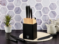 Björn Küchenmesserblock - Set JENSEN PORVOO - 8 tlg. - Schwarz kaufen Bjorn Schweiz Webshop Onlineshop