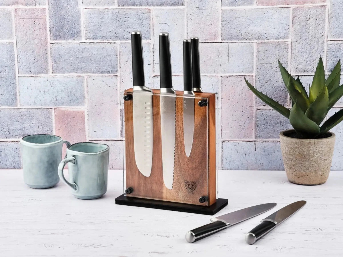 Björn Küchenmesserblock - Set JONA RAUMA - 7 tlg. - Braun kaufen Bjorn Schweiz Webshop Onlineshop
